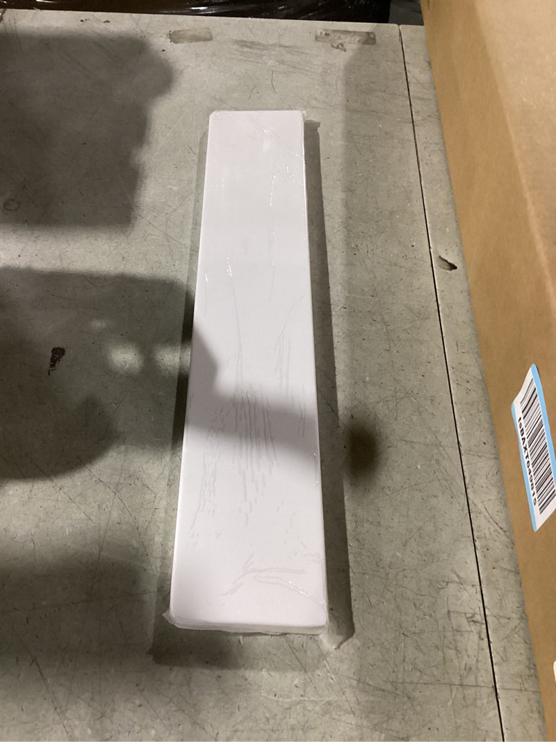 Condition photo showing Good Condition for Design House 18.3 Inch Universal Cultured Marble Side Splash, White – Design House, 550921 Solid White 18 3/8 in. W x 5/8 in. D Side Splash