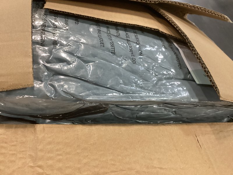 Condition photo showing Good Condition for human dog bed for adult - luxury faux fur giant size dog bed with portable handle, egg orthopedic foam bed with blanket, 72"x40"x10", grayish blue grayish blue giant (72x40x10)