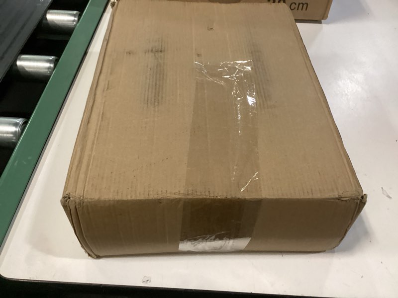 Condition photo showing New/Like New for kingrol 2 pack rectangular acrylic cake trays with lids, 13.75 x 5.12 x 3.5 inch marbleized cake stands for loaf cakes, bread, pastries & charcuterie