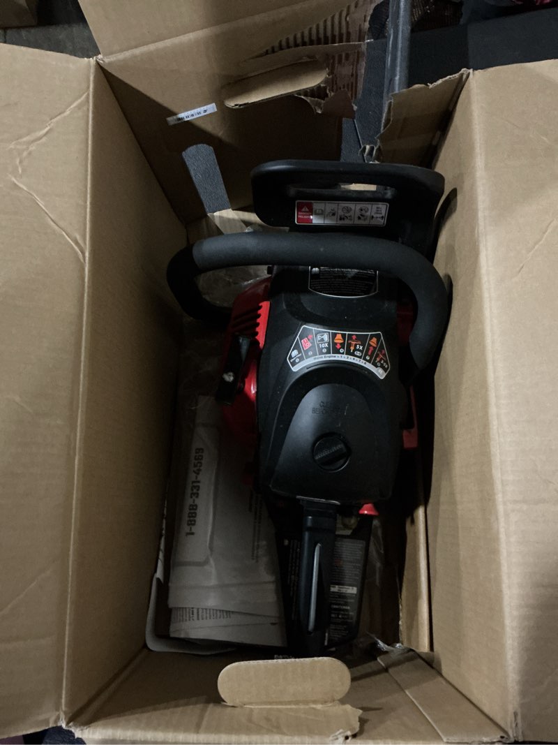 Condition photo showing As Is for craftsman s205 46-cc 2-cycle 20-in gas chainsaw