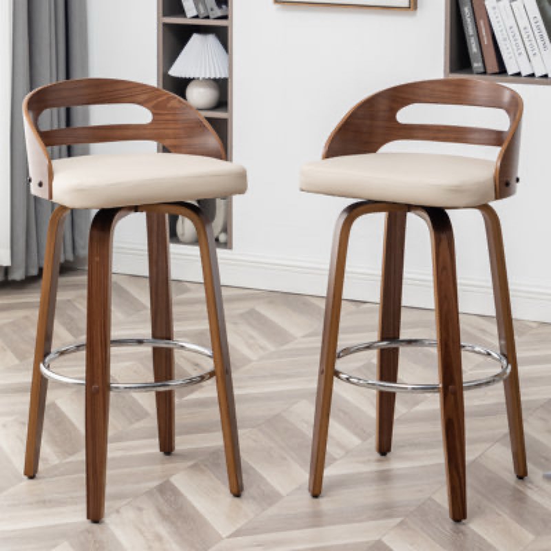 Incomplete)) Mahtab Swivel Counter & Bar Stools (Set of 2)