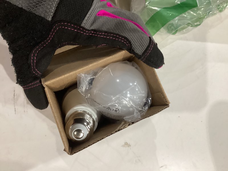 Condition photo showing Good Condition for unilamp amber sleep light bulbs, blue lights blocking, 1900k warm light bulb, a19 9w (60w equivalent) dim light bulbs for lamp, bedroom, nursery, sleep therapy, 2 pack 9.0 watts