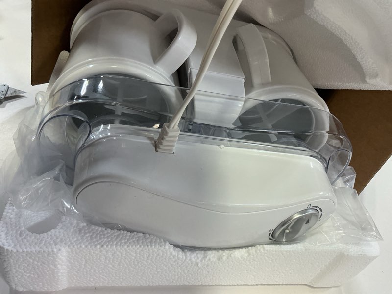 Condition photo showing Good Condition for pukomc ice cream maker machine for home use, with two ice cream bowls,simple operation and easy to clean,white white standard