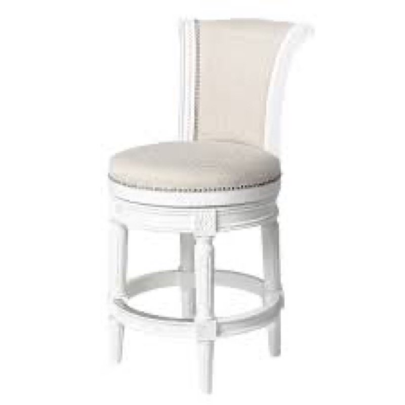 Maven Lane Pullman Stool with Fabric Upholstery
