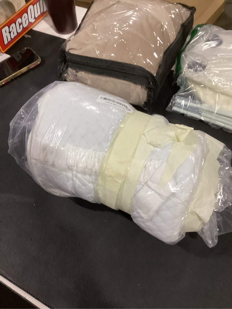 Condition photo showing As Is for HOMBYS Memory Foam Knee Pillow for Side Sleepers-Leg Pillow for Sleeping with Straps,Hip & Leg Elevation for Pregnancy and Relief Lower Back Pain, Separates The Knees for Body Alignment (28"x11"x4")