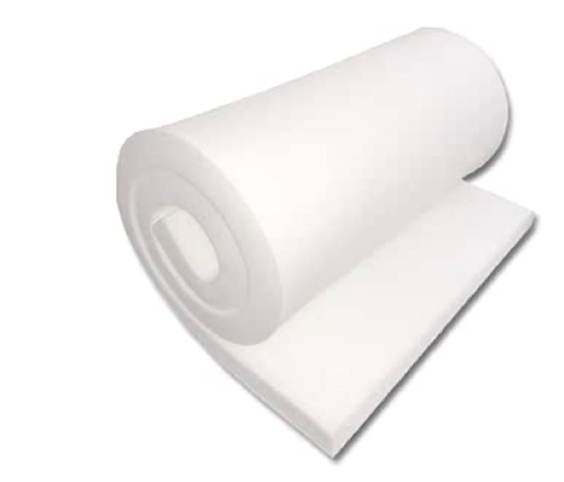foamtouch 3"x24"x72" high density polyurethane foam, 3 x24 x72 inches, white