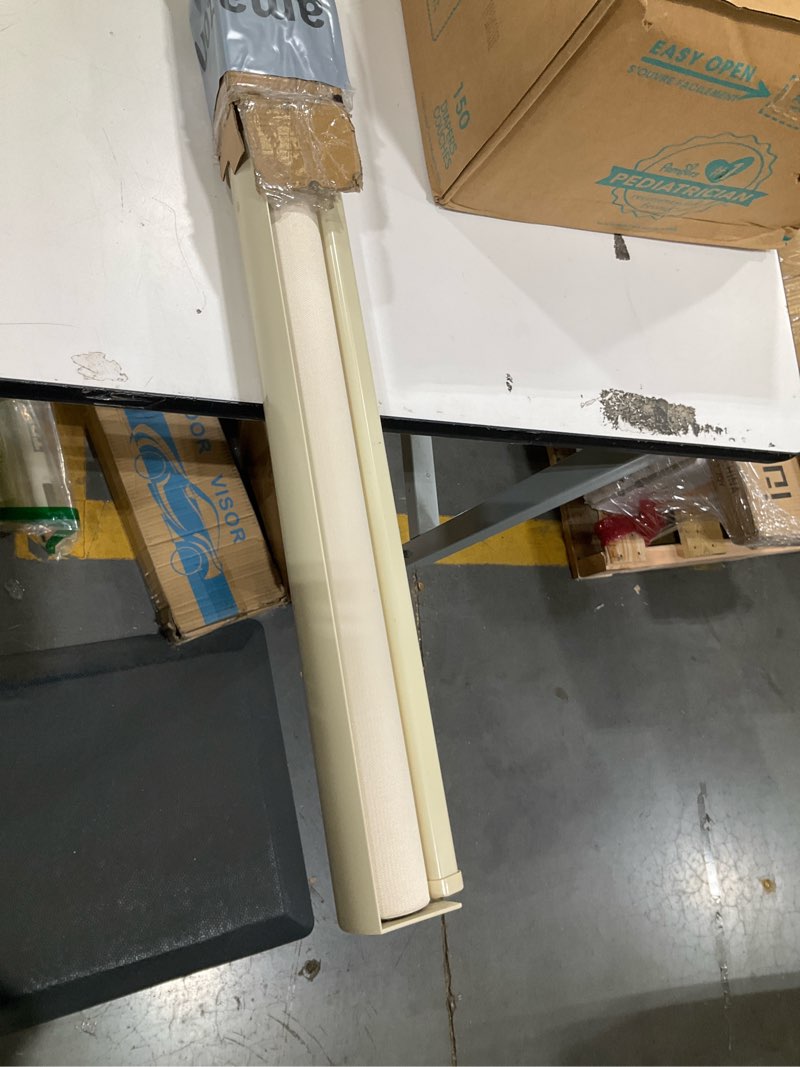 Condition photo showing Good Condition for chrisdowa cordless zebra blinds for windows, dual layer free-stop light filtering window roller shades, pull down privacy zebra shades for home, office, bedroom, door (64" w x 72" h, beige) 64"w x 72"h beige