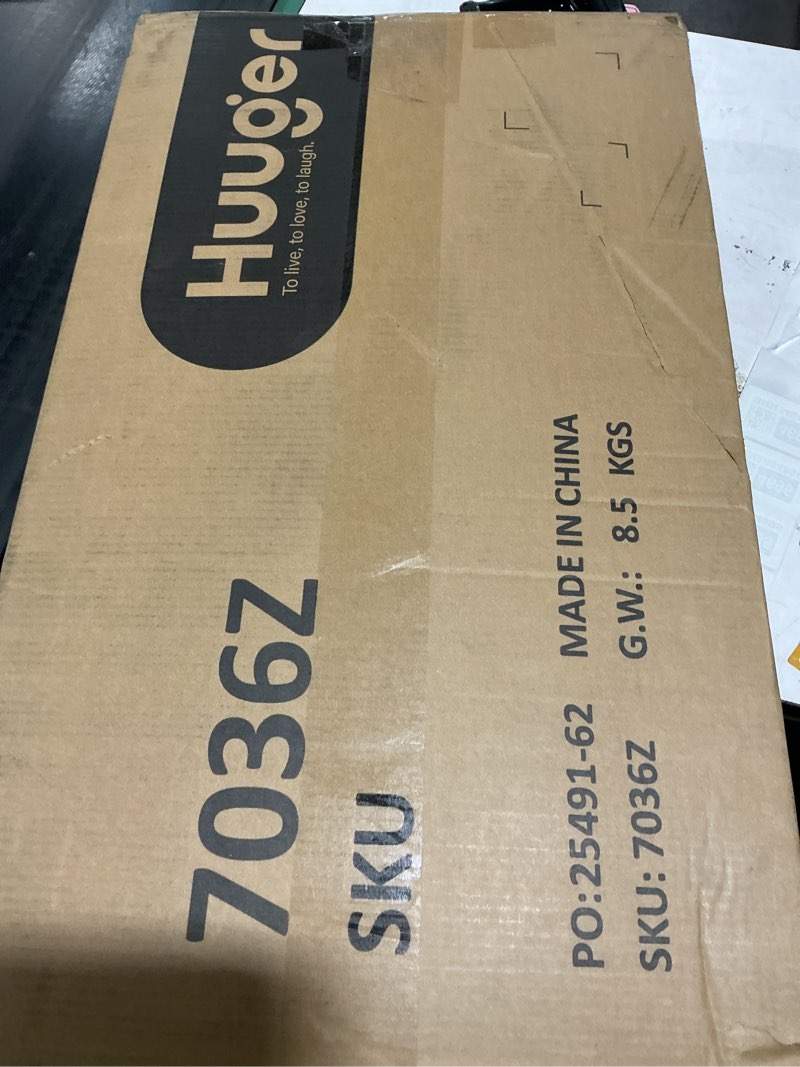 Condition photo showing Good Condition for Huuger Folding Desk for Small Spaces, 31.5 Inch Foldable Computer Table, for Home Office, Study, Bedroom, Dorm, Space Saving, Small Writing Work Office Computer Desk, Easy to Fold, Rustic Brown Rustic Brown 18.9"D x 31.5"W