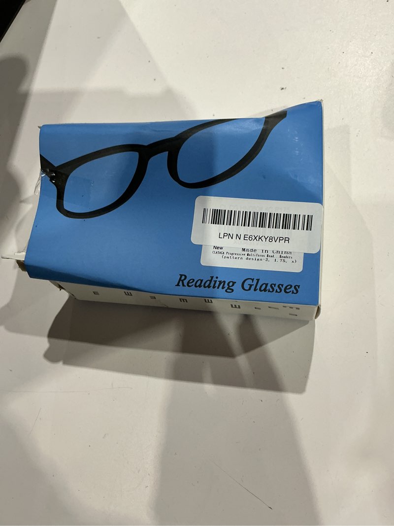 Condition photo showing New/Like New for progressive multifocus reading glasses for women, pattern print blue light block stylish ladies computer readers pattern design-2 1.75 x