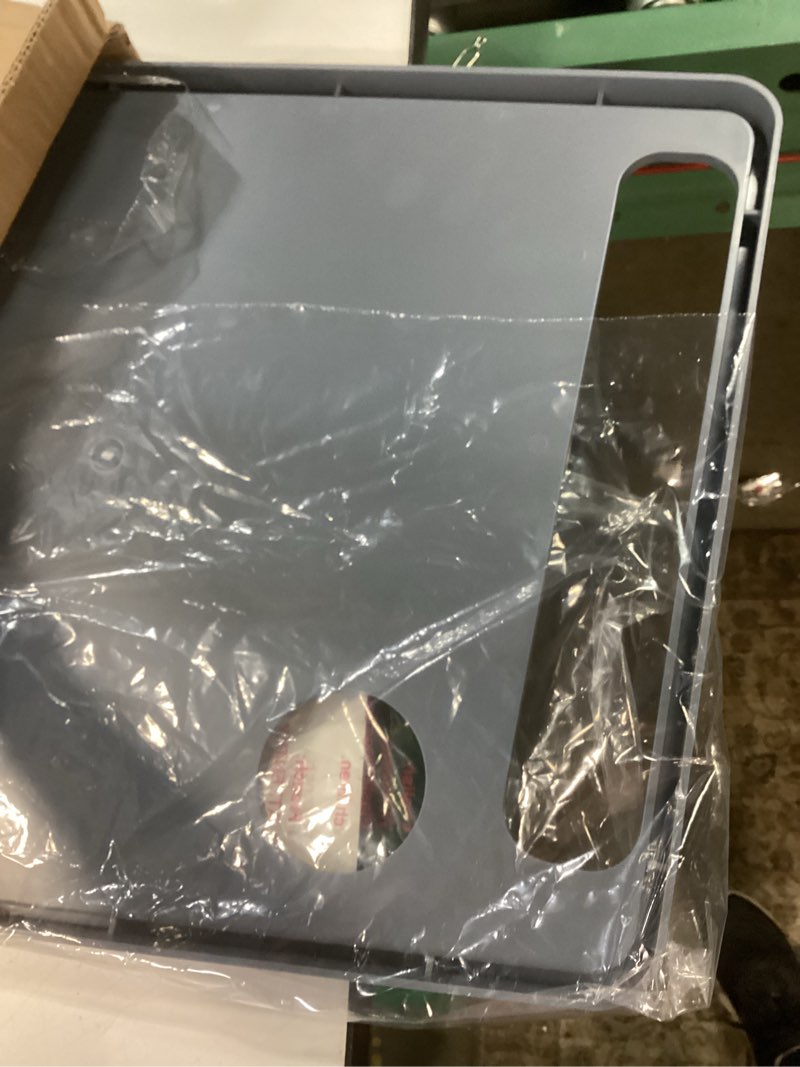 Condition photo showing Good Condition for walker tray table with 2 cup holders - universal trays for standard folding walkers - home mobility accessories by bluestone (gray)