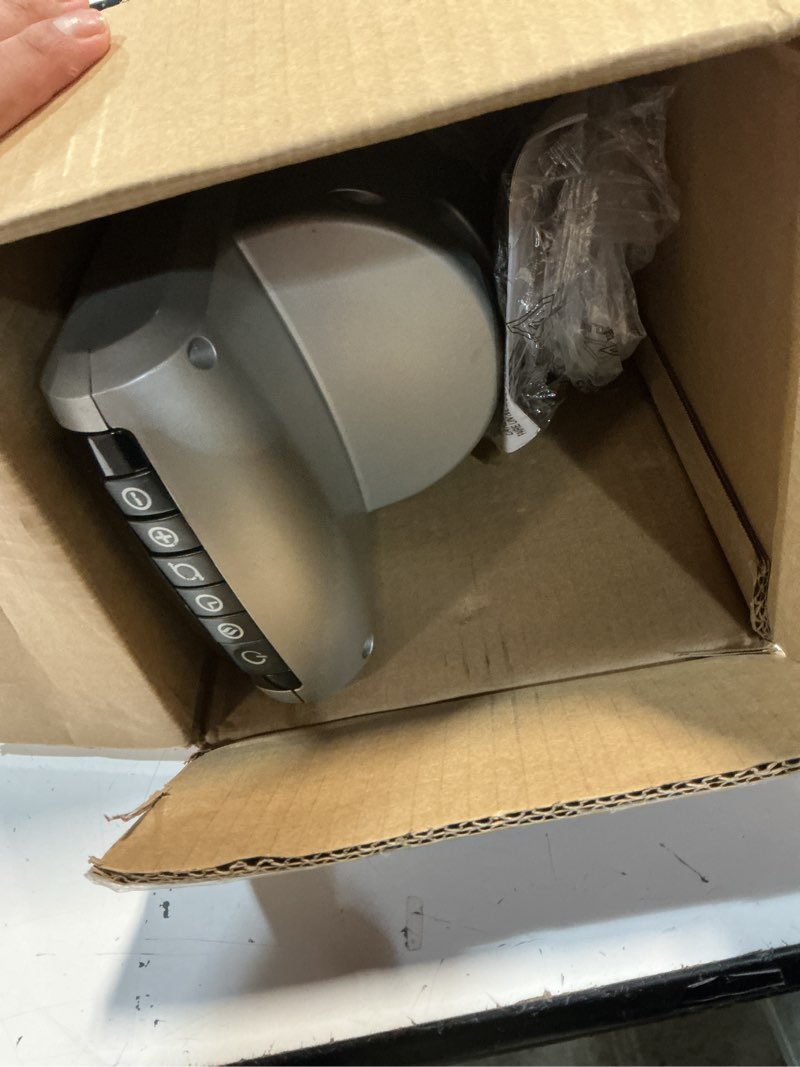 Condition photo showing Good Condition for lasko oscillating tower fan with remote, quiet floor fans for bedroom, 42", woodgrain and grey, t42954