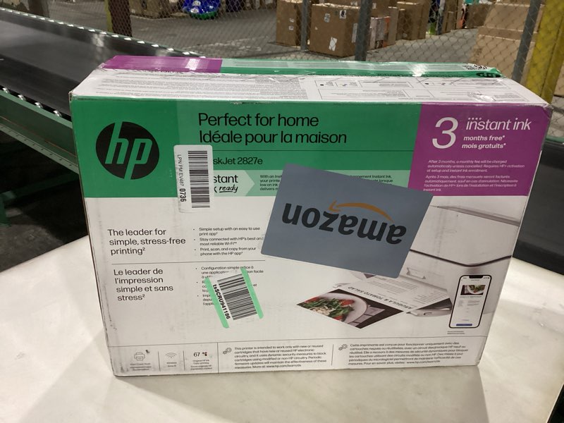 Condition photo showing Good Condition for HP DeskJet 2827e Wireless All-in-One Color Inkjet Printer, Scanner, Copier, Best-for-Home, 3 Month Instant Ink Trial Included, AI-Enabled (6W7F5A)
