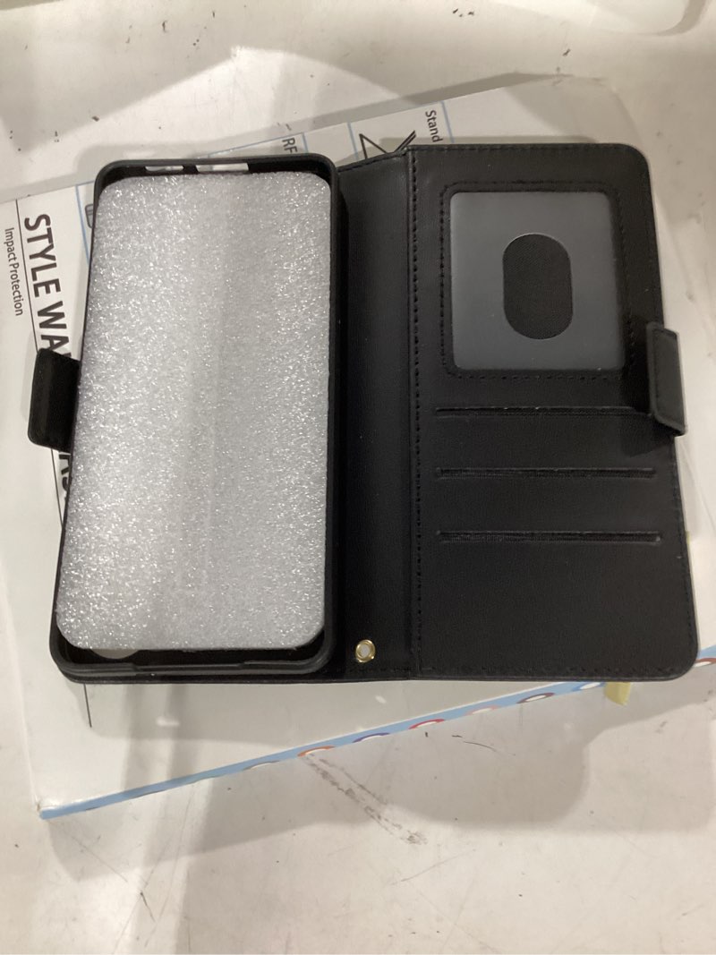 Condition photo showing Good Condition for djbear for samsung galaxy s26 wallet case for men & women, all-in-one flip folio cover with 9 card slots, zipper pocket, detachable wrist strap, full body protection for samsung s26 black