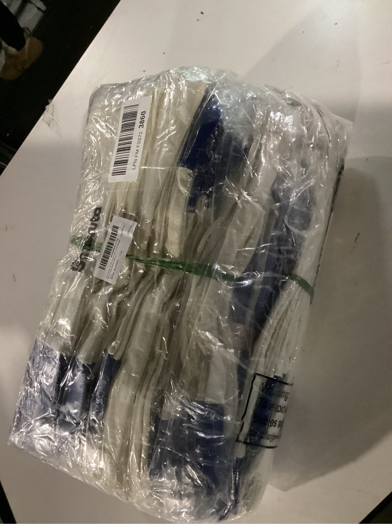 Condition photo showing Good Condition for Sanwuta Canvas Tote Bags Bulk with Zipper Cosmetic Pouch 18.5" Reusable Cotton Shopping Bag with Handle for DIY Craft Navy Blue 30