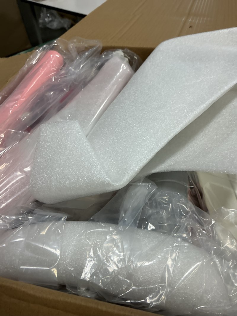 Condition photo showing Good Condition for jmmd baby tricycle, 7-in-1 foldable kids trike with adjustable parent handle, safety harness & wheel brakes, removable canopy, stroll trike for boys & girls ages 18 months-5 years, pink