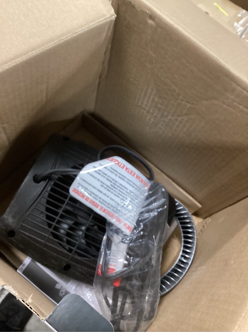 Condition photo showing As Is for GiveBest Portable Electric Space Heater with Thermostat, 1500W/750W Safe and Quiet Ceramic Heater Fan, Heat Up 200 Square Feet for Office Room Desk Indoor Use, Silver