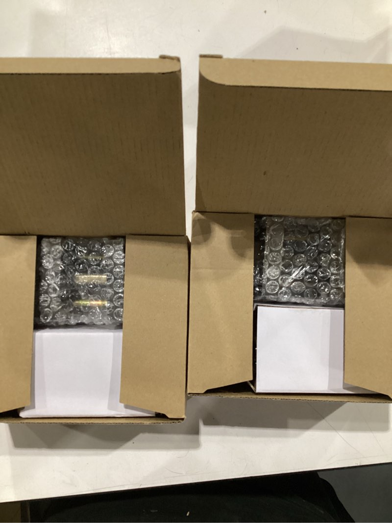 Condition photo showing Good Condition for jo.ko 2 pack entry door lock set, different key square door lever for bedroom, passage door privacy locking interior/exterior entry door knob/heavy duty 2 pack satin nickel