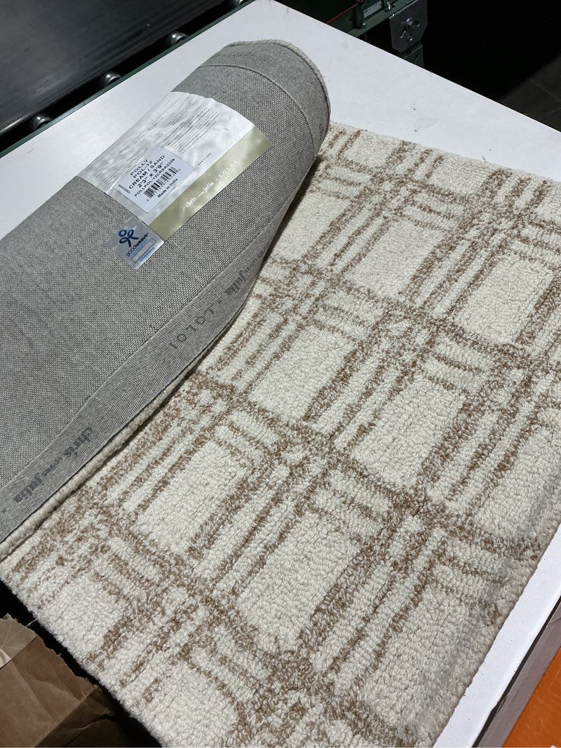 Condition photo showing Good Condition for Loloi Chris Loves Julia Polly Collection POL-10 Khaki/Sand 2'-3" x 3'-9" Accent Rug Khaki / Sand 2'3" x 3'9" (Rectangular)