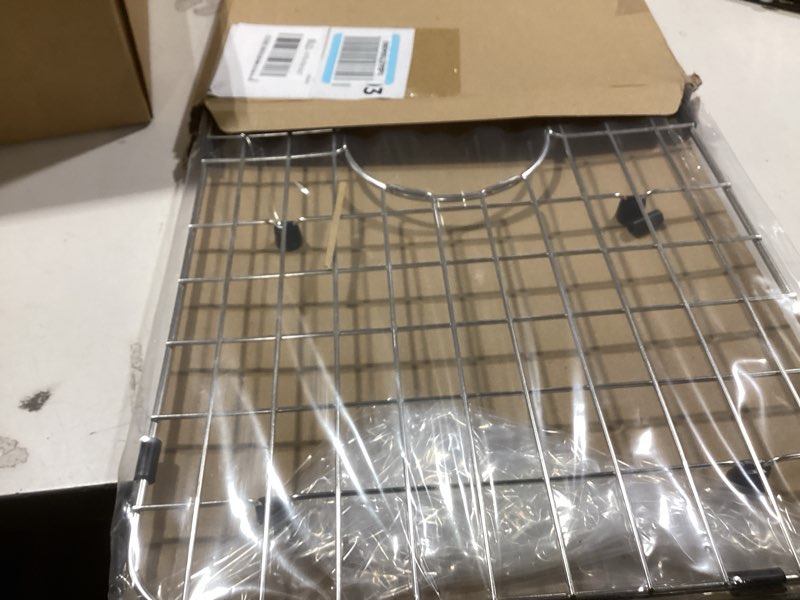 Condition photo showing Good Condition for Serene Valley Sink Bottom Grid 24-1/8" x 12-5/8", Centered Drain with Corner Radius 1-1/2", Sink Protector NLW2412C