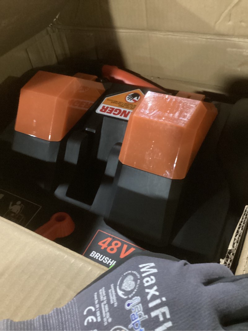Condition photo showing Good Condition for VOLTASK Cordless Snow Shovel with Wheels, 48V | 16-Inch | 4-Ah Brushless Cordless Snow Blower, Battery Snow Blower with Directional Plate & LED Lights (2 * 24V Battery & Dual Quick Charger Included)