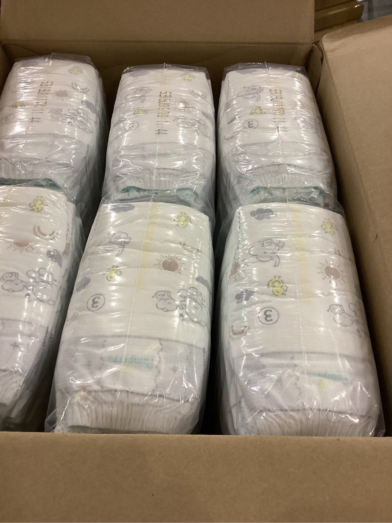 Condition photo showing New/Like New for Pampers Swaddlers Diapers, Size 3 (13-26 lbs), 168 Count, Absorbent, Keeps Baby Dry and Comfortable, Skin Safe Disposable Baby Diaper (Packaging May Vary)