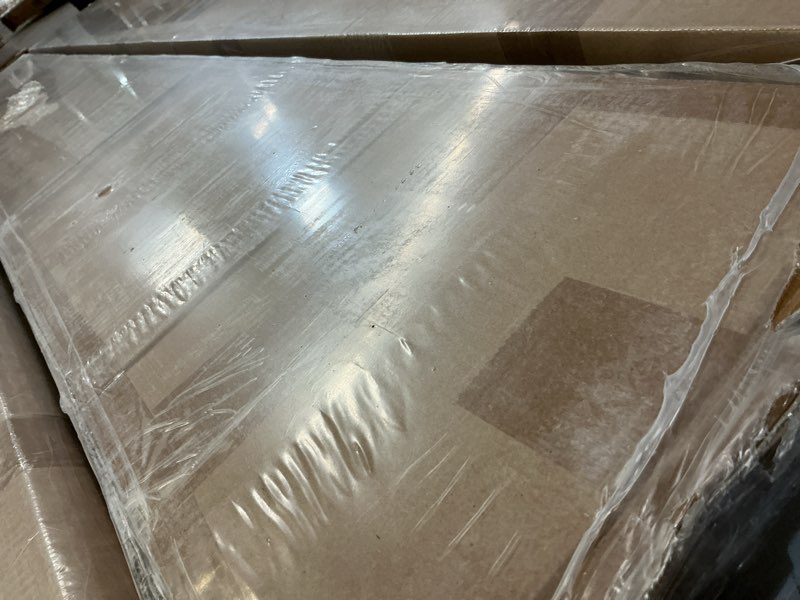 Condition photo showing New/Like New for White Barn Door, JUBEST 30"x84" Sliding Barn Door with 5FT Barn Door Hardware Kit, Handle & Lock, So