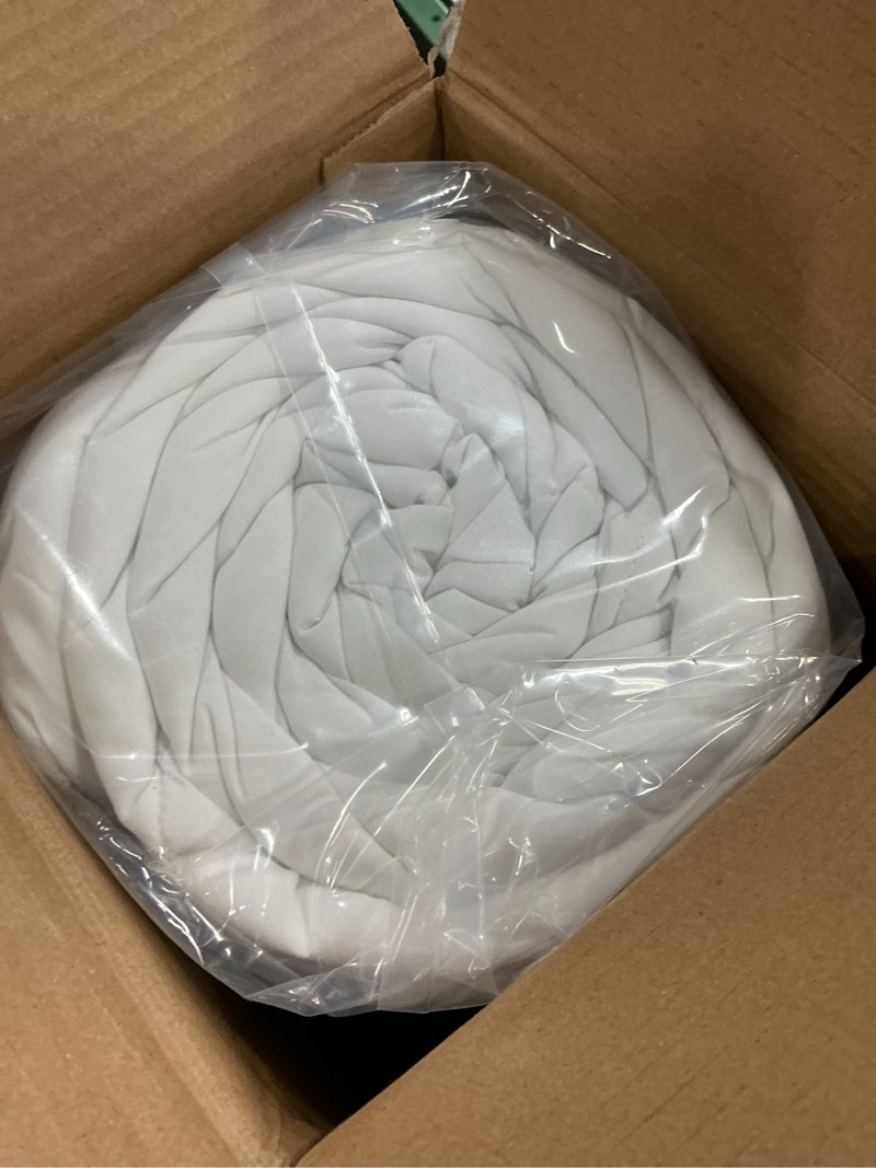 Condition photo showing New/Like New for SLEEP ZONE Queen Comforter Duvet Insert, Down Alternative Reversible Comforter, Lightweight, Soft and Breathable Bedding All Season, Diamond Quilting White Diamond Quilting White Queen Comforter Only