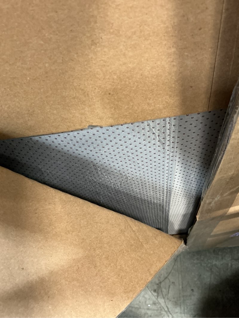 Condition photo showing As Is for Blissful Diary 1.3" Thick Baby Play Mat, 50x50 Playpen Mat with Removable & Washable Cover, Ultra Soft Crawling Rug for Floor, Foam Cushion & Non-Slip Backing for Kid, Toddlers and Infants, Light Grey Light Grey 50" X 50" X 1.3''