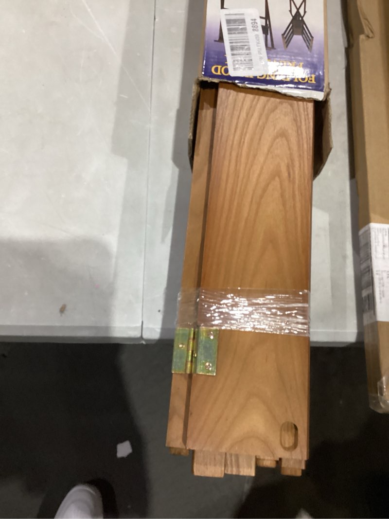 Condition photo showing Good Condition for Creative Mark Folding Wood Print Rack, Walnut Finish, Book Display, Paint Storage, Art Drying Rack, 28" H × 16" L × 25.5" W, Holds 24" x 36" Artwork, Folds for Easy Storage Walnut Stain Finish