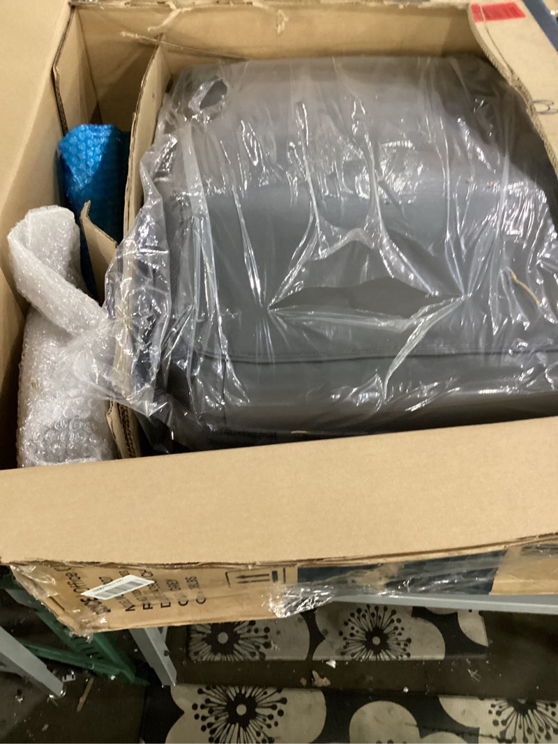 Condition photo showing Good Condition for serta bryce executive office chair - ergonomic computer desk chair with patented air lumbar technology - adjustable height - memory foam body pillows - 360° swivel rolling base - bonded leather - gray grey