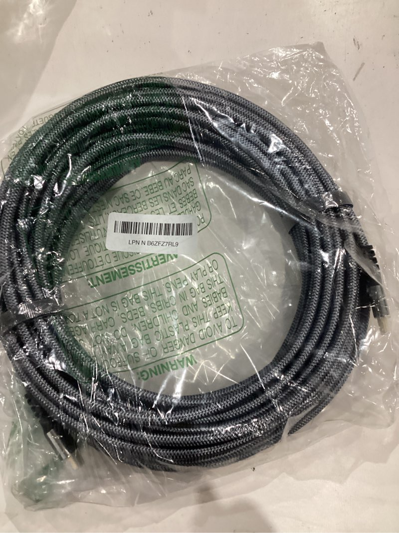 Condition photo showing Good Condition for 4k Hdmi Cable 50ft Ultra High Speed HDMI 2.0 Cable 4K@60HZ 3D ARC Gold Plated Connector Ethernet Audio Video Return HDMI Cord for UHD TV Monitor Laptop Xbox PS4/PS5 Roku TV ect.(Silvery) 50FT Silver