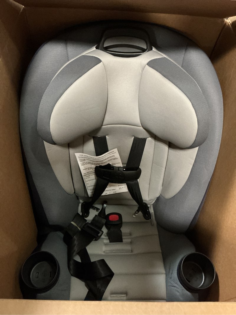 Condition photo showing Good Condition for safety 1st ellaris 3-in-1 convertible car seat, slim fit design, rear & forward-facing, 5-position headrest, 3-across fit, travel-friendly with machine-washable seat pad, london blue