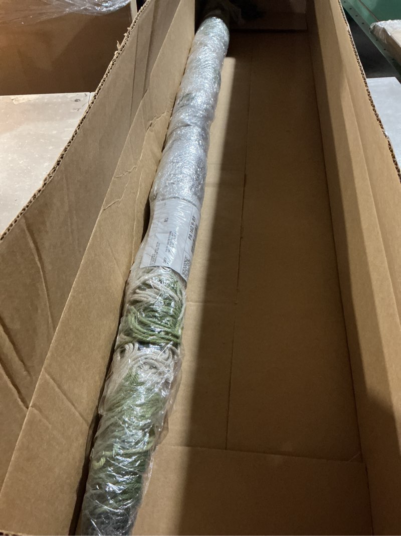 Condition photo showing Good Condition for macrame wall hanging dip-dyed large macrame wall decor yarn tapestry 57" w x 41" l for headboard bedroom living room boho fiber home art green