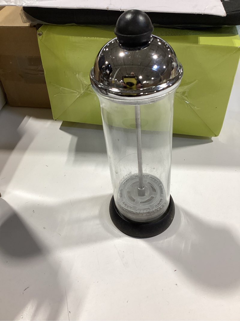 Condition photo showing Good Condition for bonjour coffee glass and stainless steel manual milk frother, 16-ounce, caffé froth monet 3-piece milk frother set