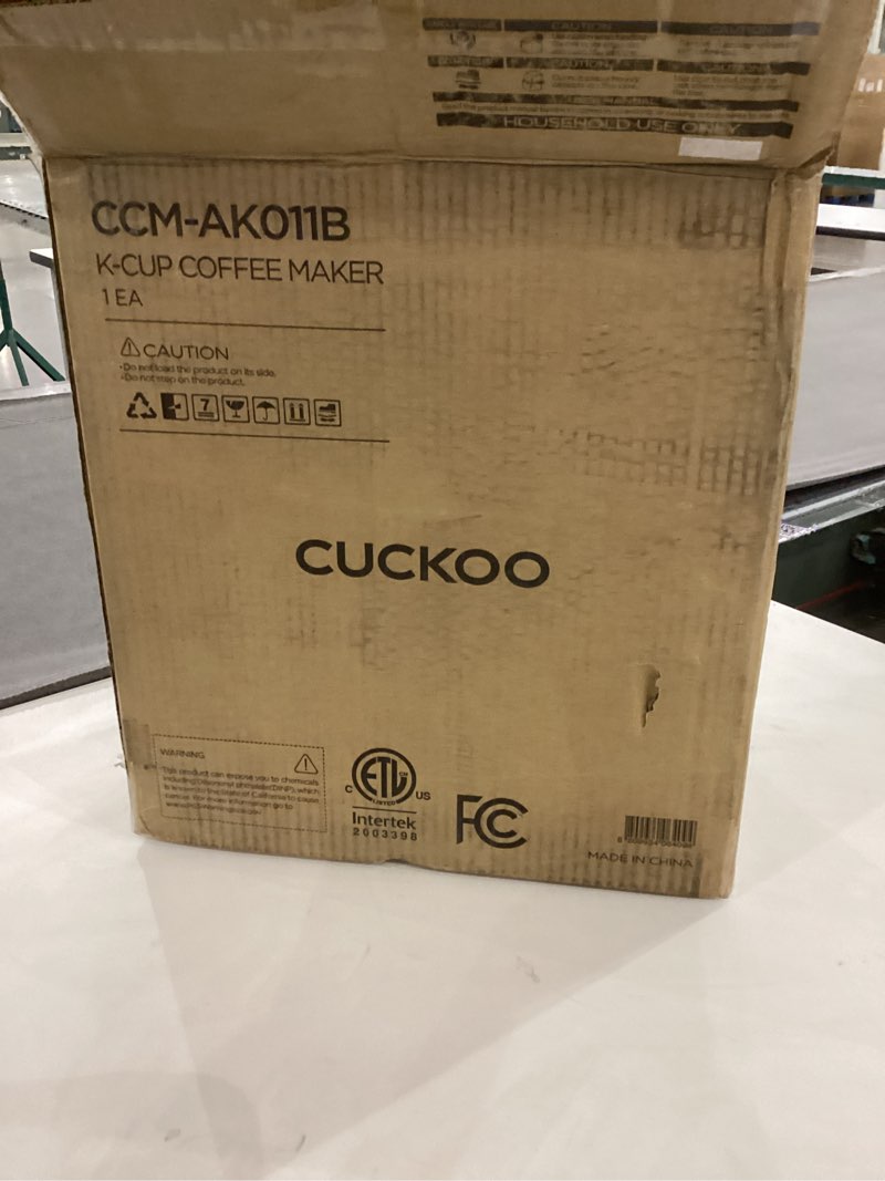 CUCKOO Electric 3-in-1 Coffee Maker Uses Ground Coffee/ K-Cup Pod / Loose Tea Leaves Single Serve Coffee Brewer and Tea Maker (CCM-AK011B)