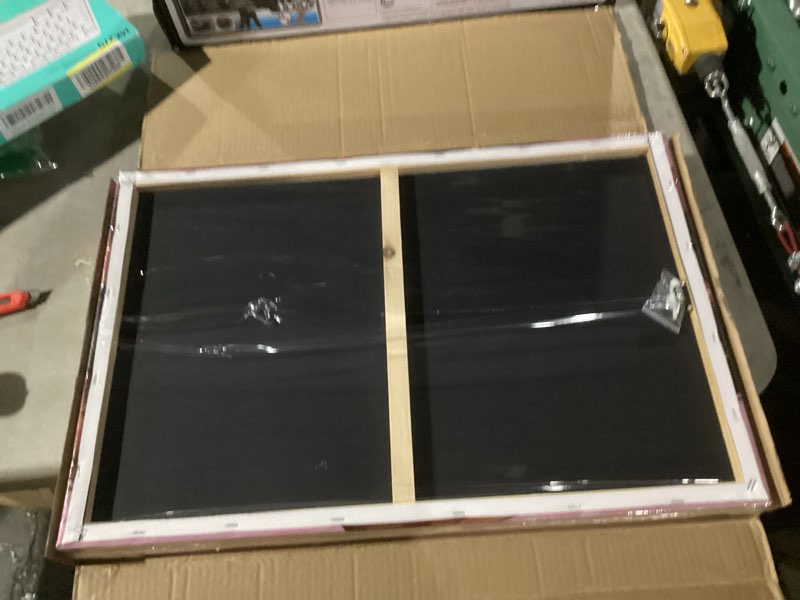 Condition photo showing Good Condition for 3pcs framed black woman wall art pink dj black girl canvas prints fashion african american music girl pictures paintings purple personality wall decor for living room bedroom bathroom decorate purple 24"l x 16"w