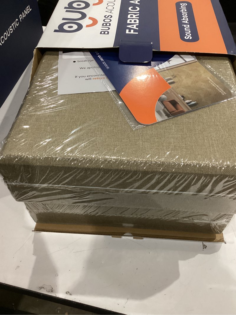 Condition photo showing New/Like New for bubos 4 pcs fabric acoustic panels, 23.6''x11.8'' self-adhesive soundproofing wall panels, 2-inch high density absorption for home studio & office, eliminate echo for superior sound clarity,grey 23.6''x11.8''x2'' grey