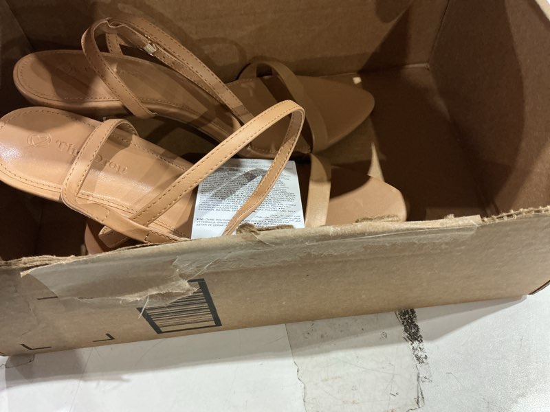 Condition photo showing Good Condition for The Drop Women's Lina Trend Heel Sandal 9.5 Doe Tan