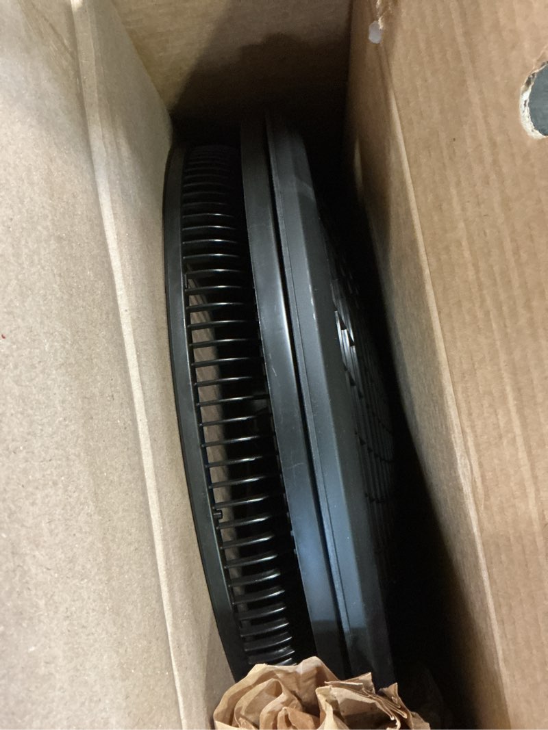 Condition photo showing Good Condition for lasko oscillating cyclone pedestal fan, adjustable height, timer, remote control, 3 speeds, for bedroom, living room, home office, 18", black, 1843
