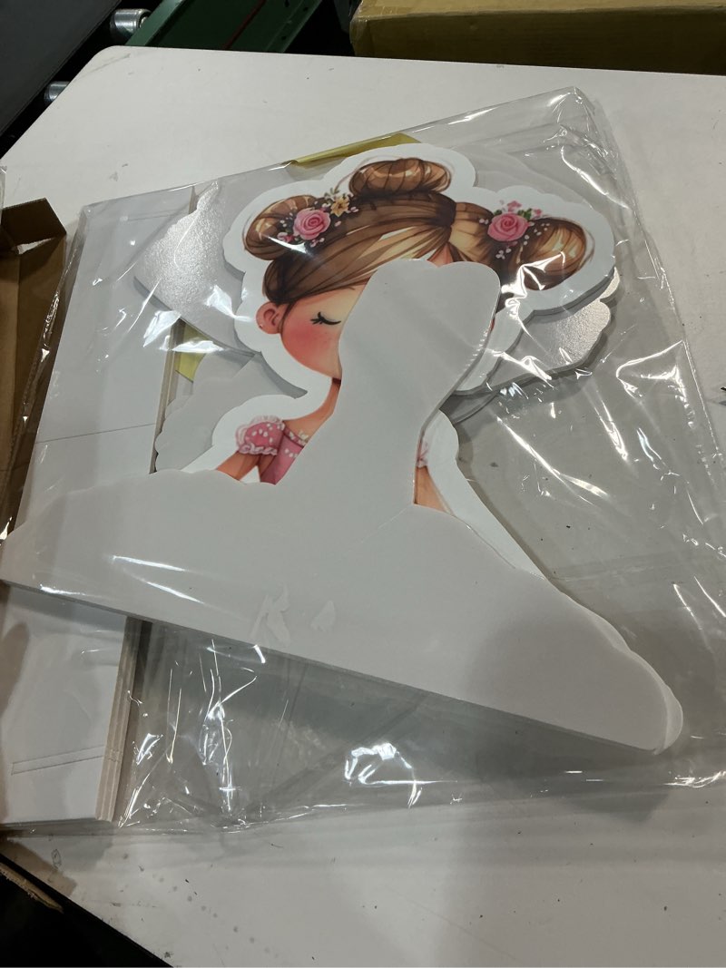 Condition photo showing Good Condition for Honoson 4 Pcs Large 24" x 32" Ballerina Dancer Cardboard Cutouts, Pink Ballerina Party Yard Signs Decoration for Baby Shower Wedding Birthday Dance Party Supplies Ballet Themed Decor