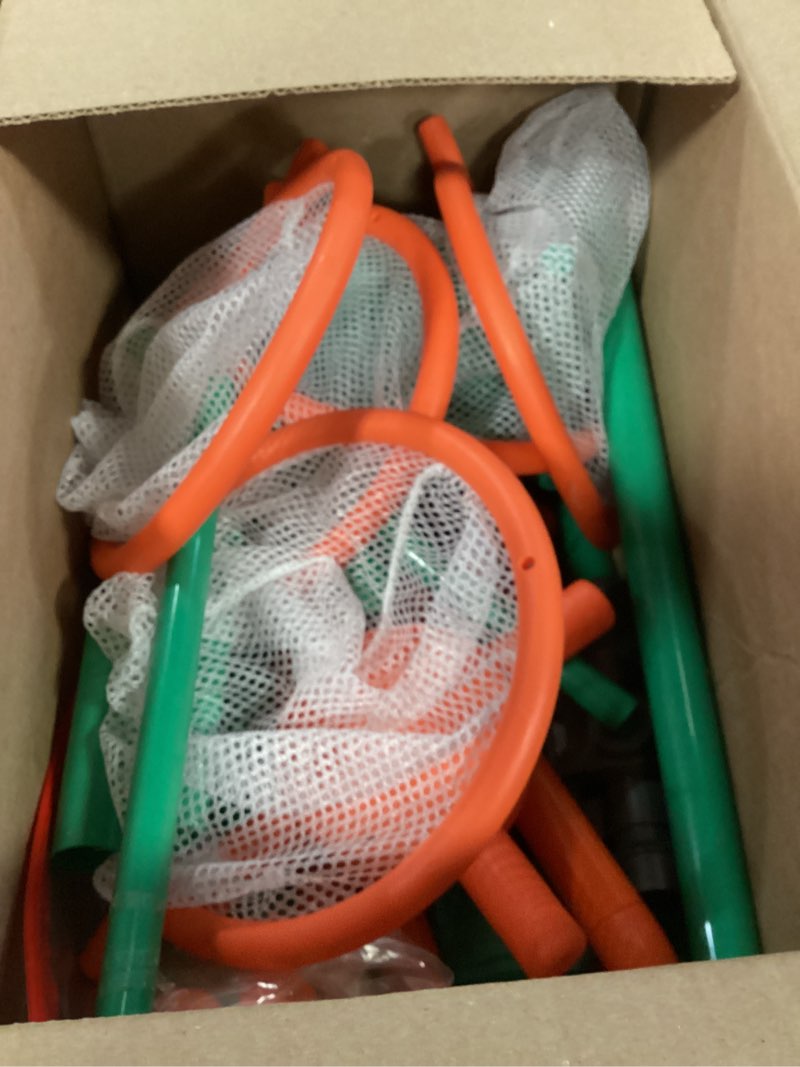 Condition photo showing As Is for Shooting Games Toys for Age 5 6 7 8 9 10+ Year Old Boys, Kids Toy Sports & Outdoor Game with Moving Shooting Target & 2 Popper Air Toy Guns & 24 Foam Balls, Gifts for Boys and Girls