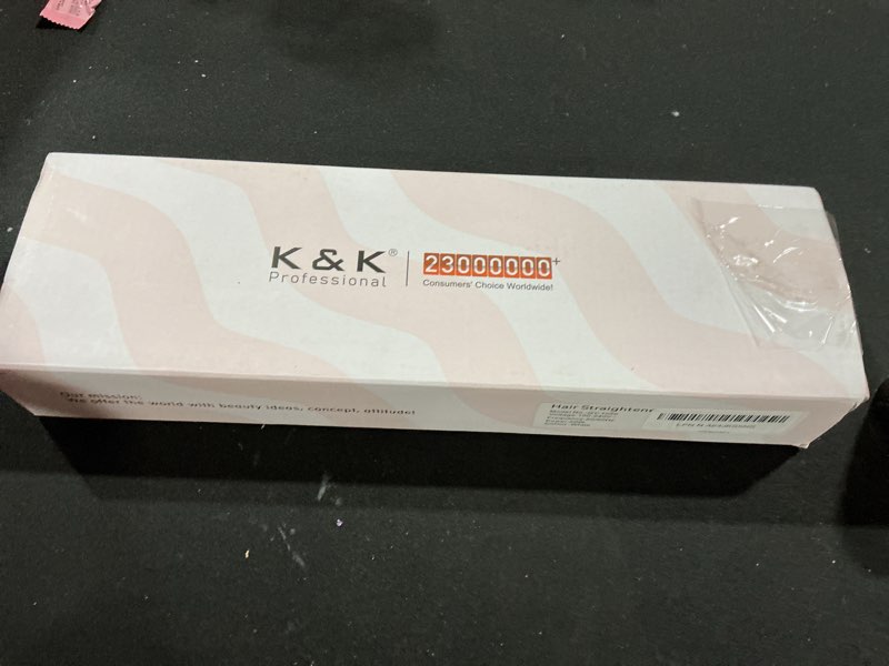 Condition photo showing Good Condition for K&K Nano Hair Straighteners Wide Plates, Adavance Ceramic Coated Plates Digital Display Ultra-Fast H