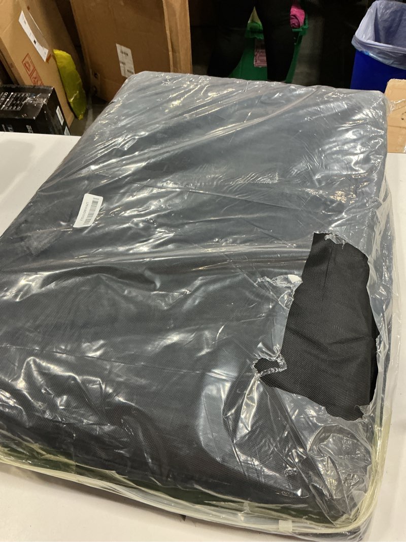 Condition photo showing Good Condition for yfchangle hard bottom dog car seat cover for back seat – waterproof nonslip hammock extender for trucks & suvs, heavy duty pet protector, black faux leather black faux leather xl?for full size truck / full size suv