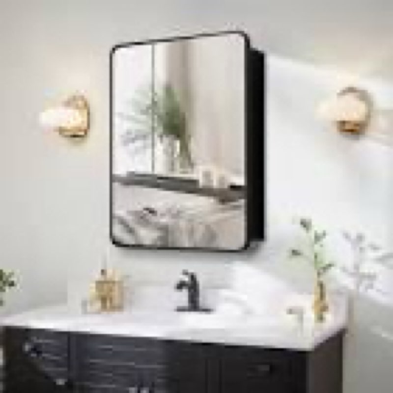 garnes recessed or surface mount framed medicine cabinet with adjustable shelves