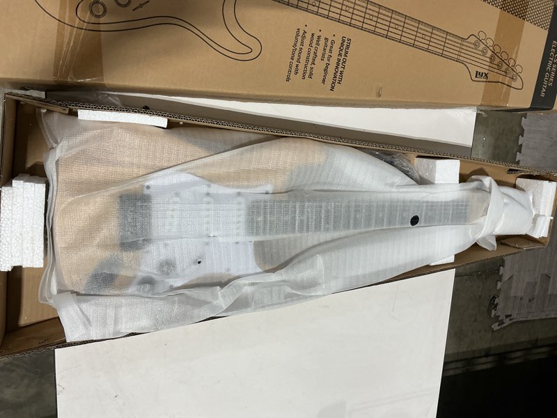 Condition photo showing Good Condition for lyxpro cs 30” electric guitar kit for beginner, intermediate & pro players with guitar, amp cable, 6 picks & learner’s guide | solid wood body, volume/tone controls, 5-way pickup - natural 36" right handed natural