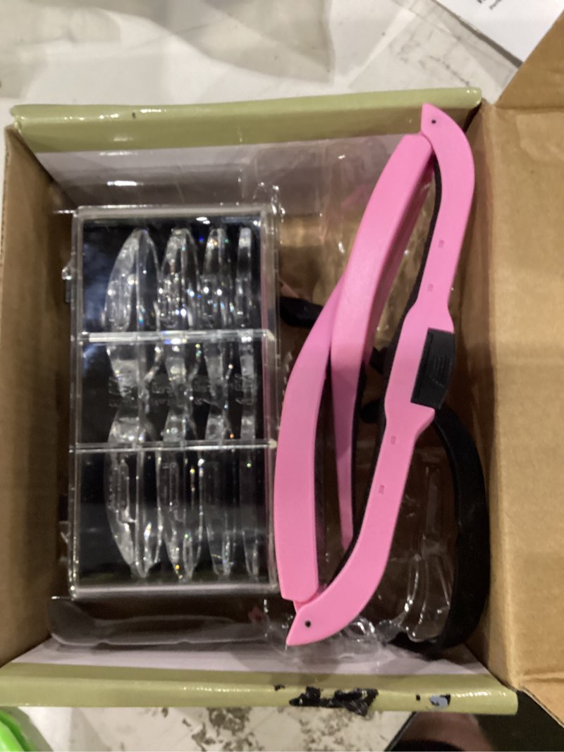 Condition photo showing New/Like New for magnifying glass with light, 1.5x-5.0x magnifying glasses, rechargeable magnifier headset with light, head magnifier with 4 detachable lenses, magnify glasses for close work crafts pink magnifying glass with light