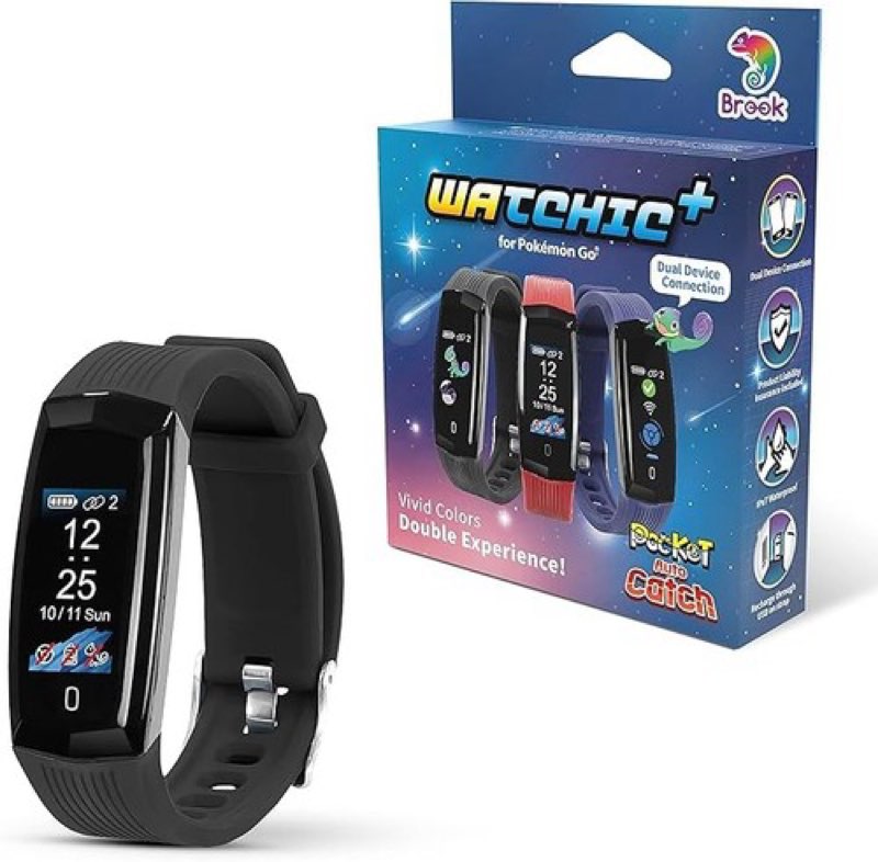 Brook Auto Catch Watchic Plus for Pocket Monster Go - Dual IPX7 0.96" Black