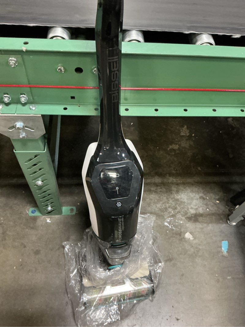 Condition photo showing As Is for bissell 2554 crosswave cordless max all in one multi surface cleaner - working