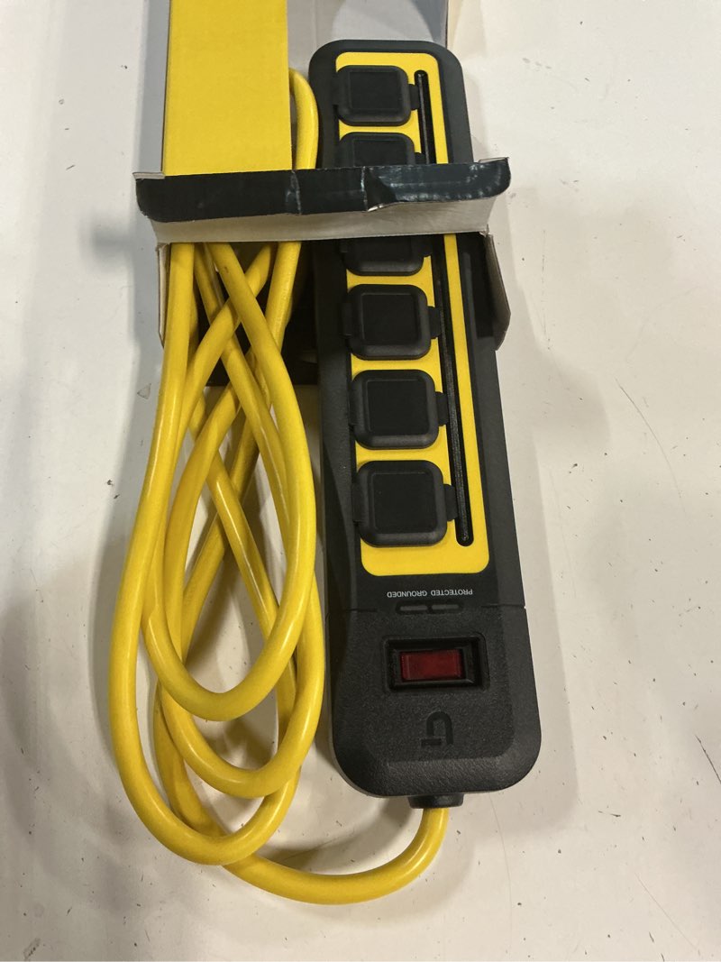 Condition photo showing Good Condition for utilitech 8-ft 5-outlet 2250 joules 1875-watt 1875va multiple colors/finishes indoor ac surge protector
