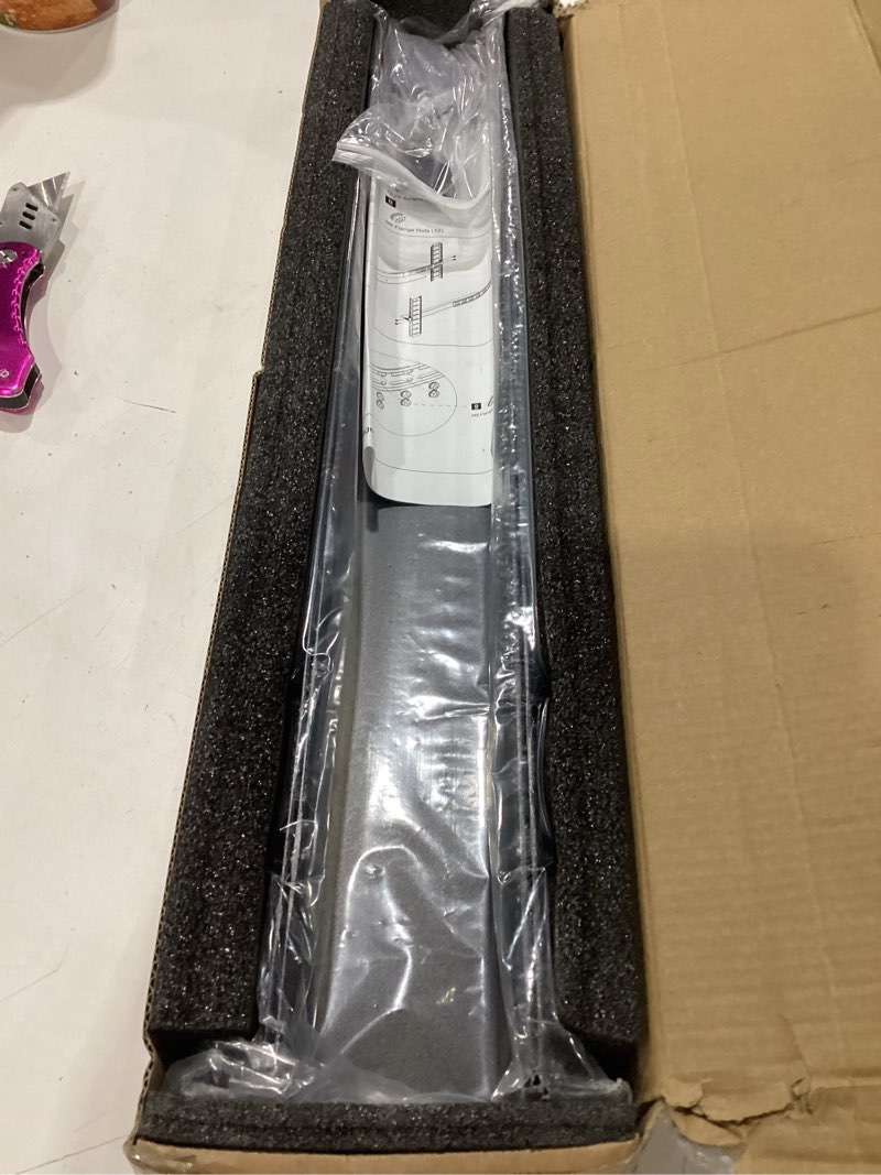 Condition photo showing As Is for tecmojo universal 1u rack mount rail,4-post fully server rack shelf rail with 20.9"-32" adjustable depth, fit for non-rack mountable server/networking/av/it equipment full depth